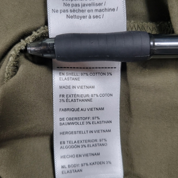 UNTUCKit Shirt Dress Womens Medium Olive Green Glynis Long Sleeve Popover Tunic - Picture 7 of 10